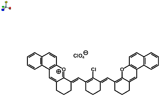 8-((2-Chloro-3-((10,11-dihydro-9H-benzo[a]xanthen-8-yl)methylene)cyclohex-1-enyl)methylene)-8,9,10,11-tetrahydrobenzo[a]xanthenium perchlorate 