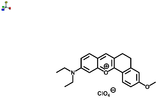 10-Diethylamino-3-methoxy-6,12a-dihydro-5H-benzo[c]xanthylium perchlorate 