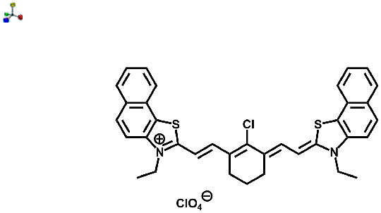 2-(2-(2-Chloro-3-(2-(3-ethylbenzo[d]thiazol-2(3H)-ylidene)ethylidene)cyclohex-1-enyl)vinyl)-3-ethylbenzo[d]thiazol-3-ium perchlorate 