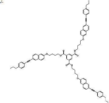 Benzene-1,3,5-tricarbocylic acid tris-{4-[6-(4-propyl-phenylethynyl)naphthalene-2-yloxy]butyl} ester 