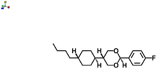 trans-2-(4-Fluorophenyl)-5-(trans-4-n-butylcyclohexyl)-1,3-dioxane 