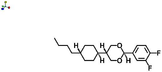 trans-2-(3,4-Difluorophenyl)-5-(trans-4-n-butylcyclohexyl)-1,3-dioxane 