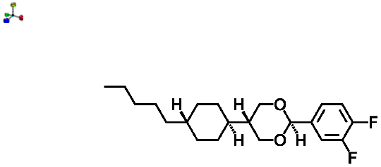 trans-2-(3,4-Difluorophenyl)-5-(trans-4-n-pentylcyclohexyl)-1,3-dioxane 