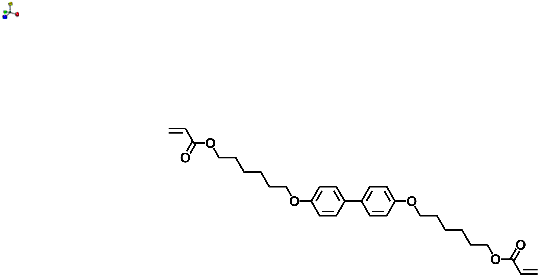 Acrylic acid 6-[4'-(6-acryloyloxy-hexyloxy)biphenyl-4-yloxy]hexyl ester 