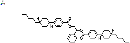 Benzoic acid, 4-(trans-4-pentylcyclohexyl)-1,1'-[(1(R)(-))-1-phenyl-1,2-ethanediyl] ester 
