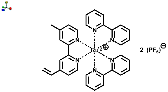 Ruthenium(4-vinyl-4'-methyl-2,2'-bipyridine)bis(2,2'bipyridine)bis(hexafluorophosphate) 