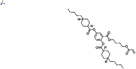 2-((4-(acryloyloxy)butoxy)carbonyl)-1,4-phenylene bis(trans-4-pentylcyclohexanecarboxylate) 