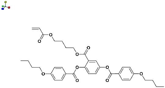 2-((4-(Acryloyloxy)butoxy)carbonyl)-1,4-phenylene bis(4-butoxybenzoate) 