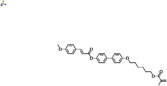 (E)-4'-(6-(Methacryloyloxy)hexyloxy)biphenyl-4-yl 3-(4-methoxyphenyl)acrylate 
