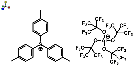 Tri-4-methlphenyl-sulfonium-tetrakis-(perfluoro-t-butyloxy)aluminat 