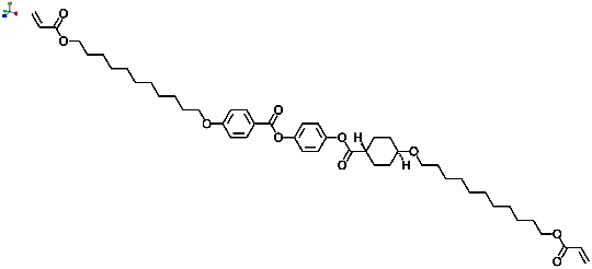 4-(4-(11-(Acryloyloxy)undecyloxy)cyclohexanecarbonyloxy)phenyl 4-(11-(acryloyloxy)undecyloxy)benzoate 