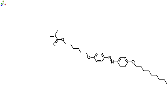 2-Methylacrylic acid 3-[4-(4-nonyloxyphenylazo) phenoxy]hexyl ester 