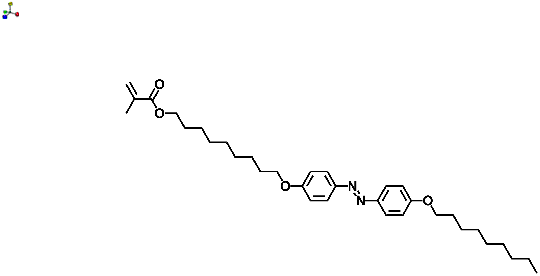 2-Methylacrylic acid 3-[4-(4-nonyloxyphenylazo) phenoxy]nonyl ester 