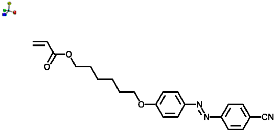 6-[4-[(1E)-2-(4-Cyanophenyl)diazenyl]phenoxy]hexyl 2-propenoate 